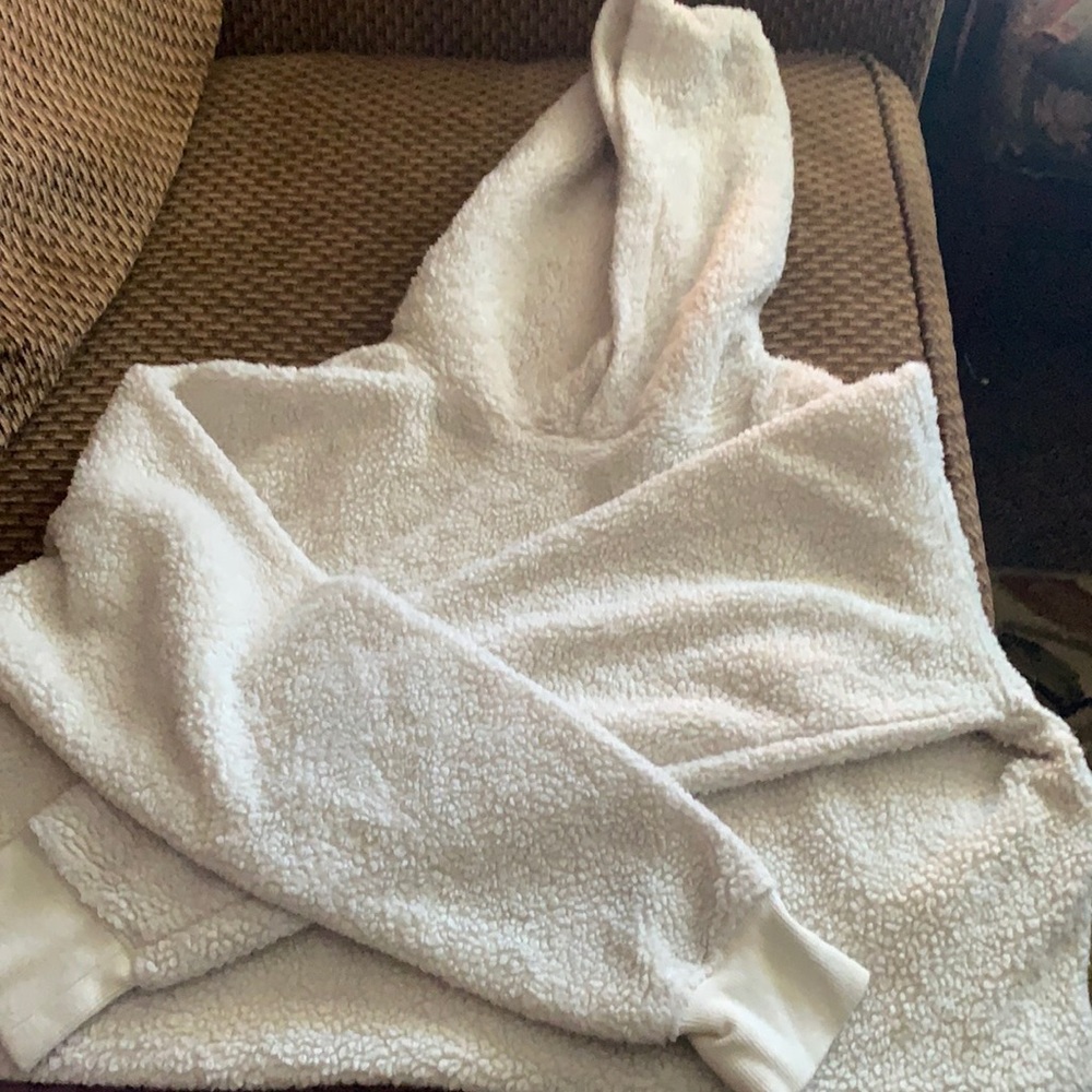 Cream fuzzy sweater
